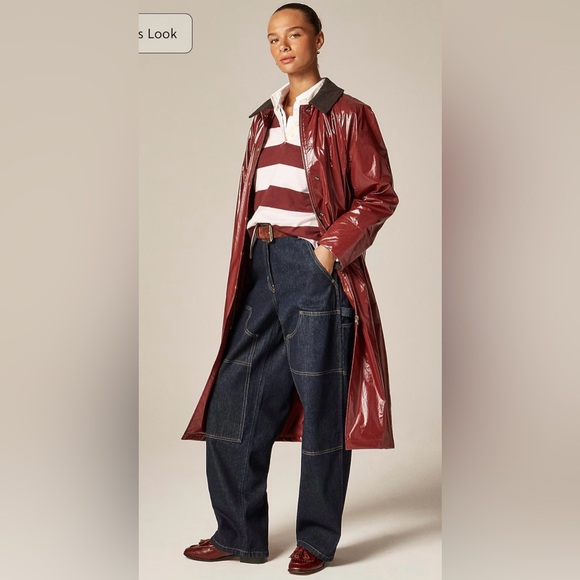 J.Crew New premium-weight classic rugby shirt in iced red - Picture 2 of 8